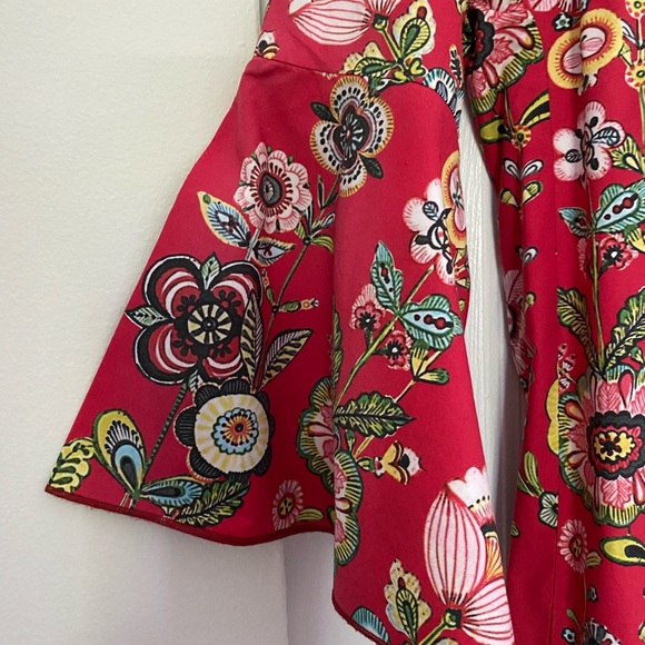 Italian floral tunic mini dress IT 42 - Picture 3 of 3